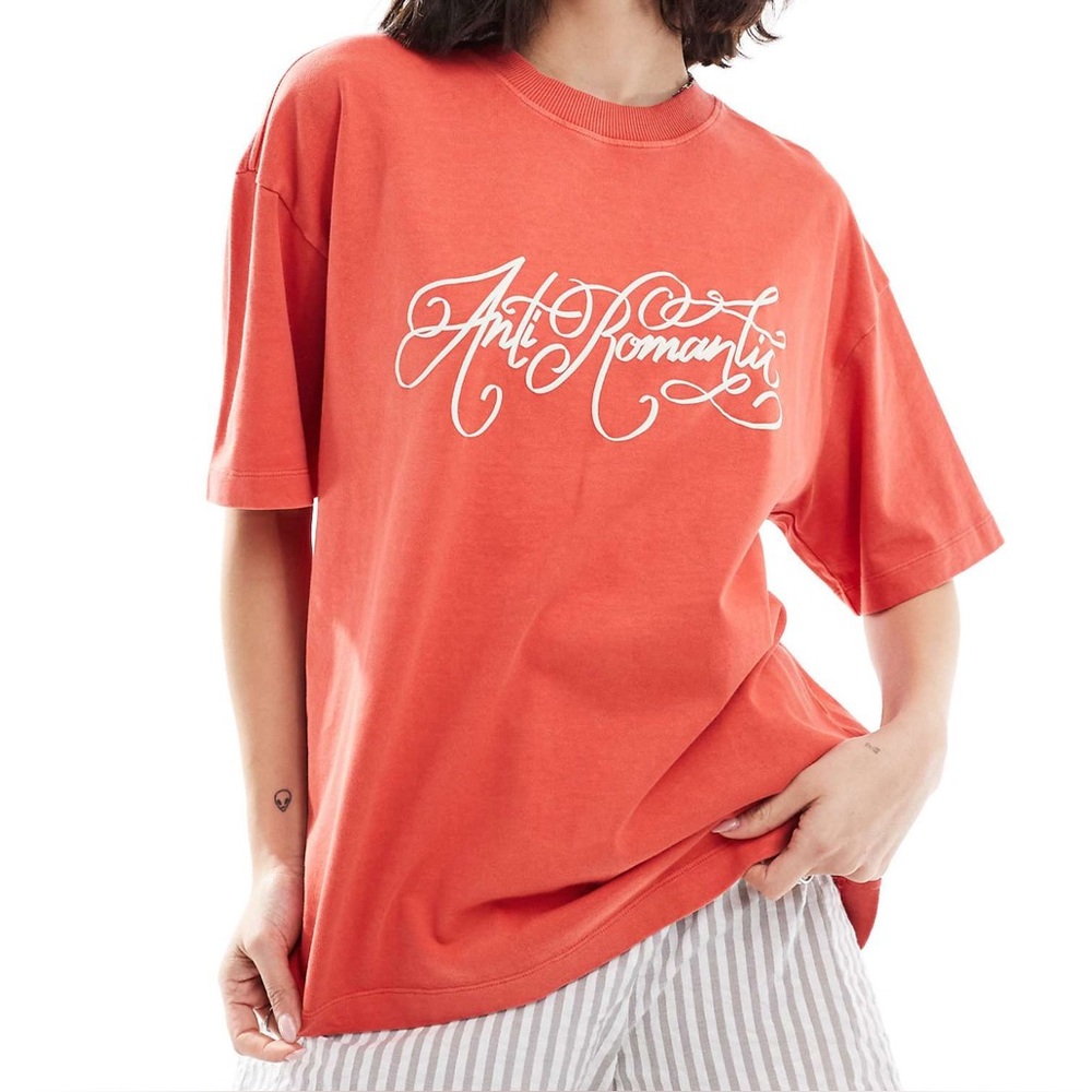 Cotton On Anti Romantic Boxy Groahic Tee